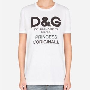 Dolce & Gabbana White Short Sleeve Tee Shirt